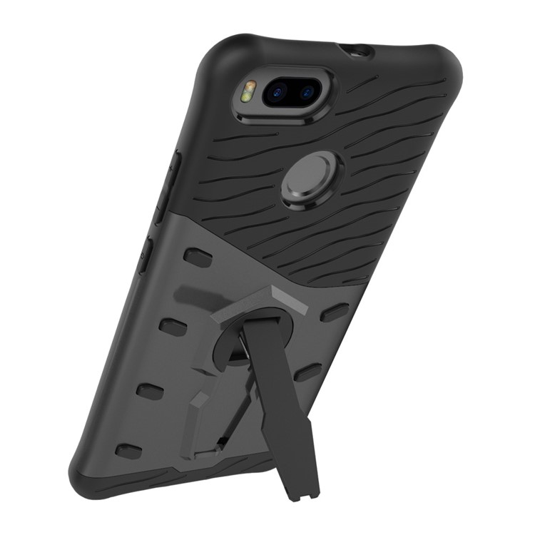 Armor Kickstand PC + TPU Hybrid Phone Case for Xiaomi Mi 5X / A1 - Grey-6