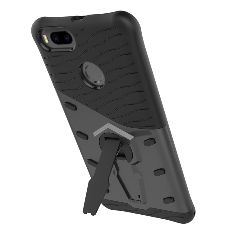 Armor Kickstand PC + TPU Hybrid Phone Case for Xiaomi Mi 5X / A1 - Grey-7