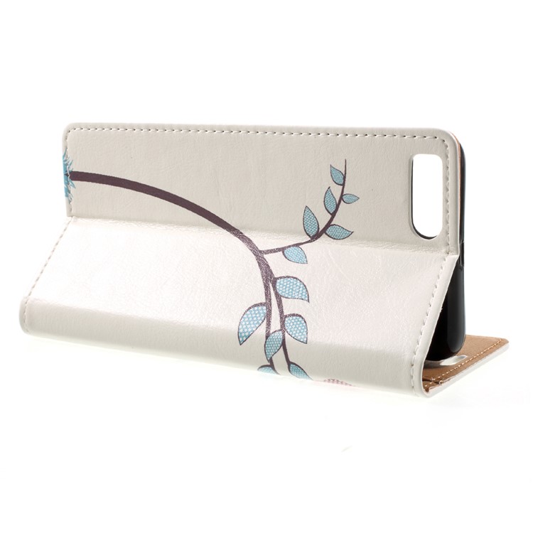Pattern Printing Leather Wallet Stand Case for Xiaomi Redmi Note 3 / Note 3 Pro - Two Owls on the Tree Branch-4
