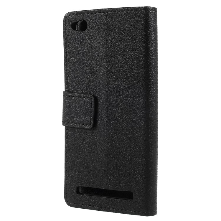 PU Leather Wallet Stand Mobile Phone Case for Xiaomi Redmi 5A - Black-2