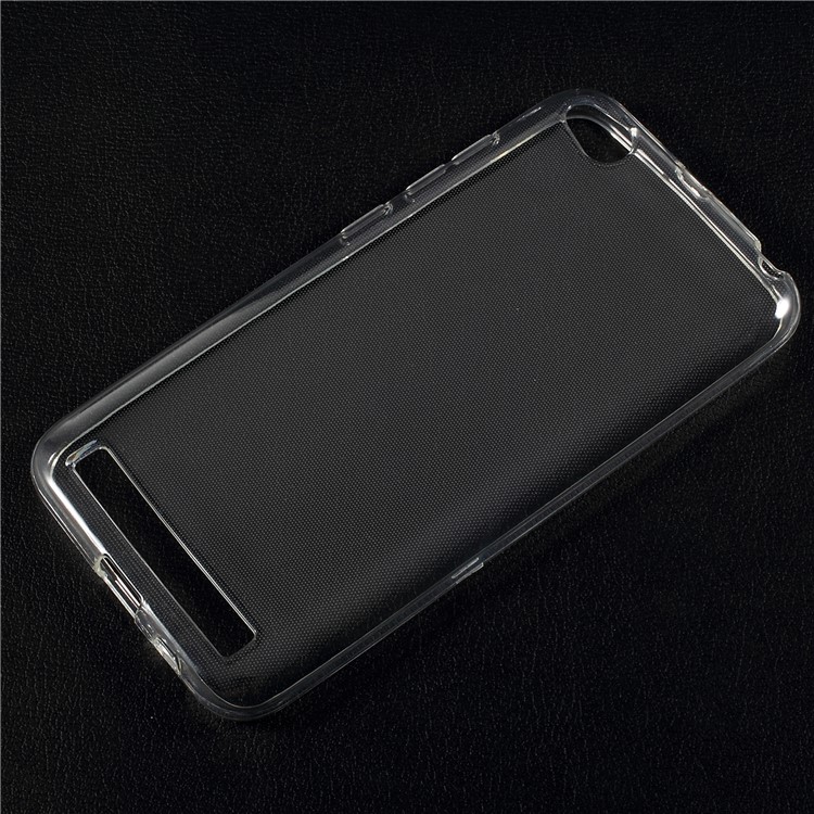 For Xiaomi Redmi 5A Clear TPU Protective Cover with Non-slip Inner - Transparent-1