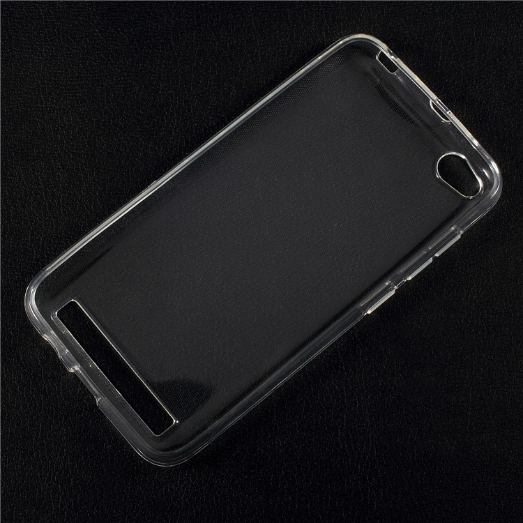 For Xiaomi Redmi 5A Clear TPU Protective Cover with Non-slip Inner - Transparent-2