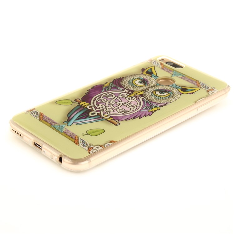 Pattern Printing IMD TPU Case for Xiaomi Mi A1 / 5X - Colorized Owl-4