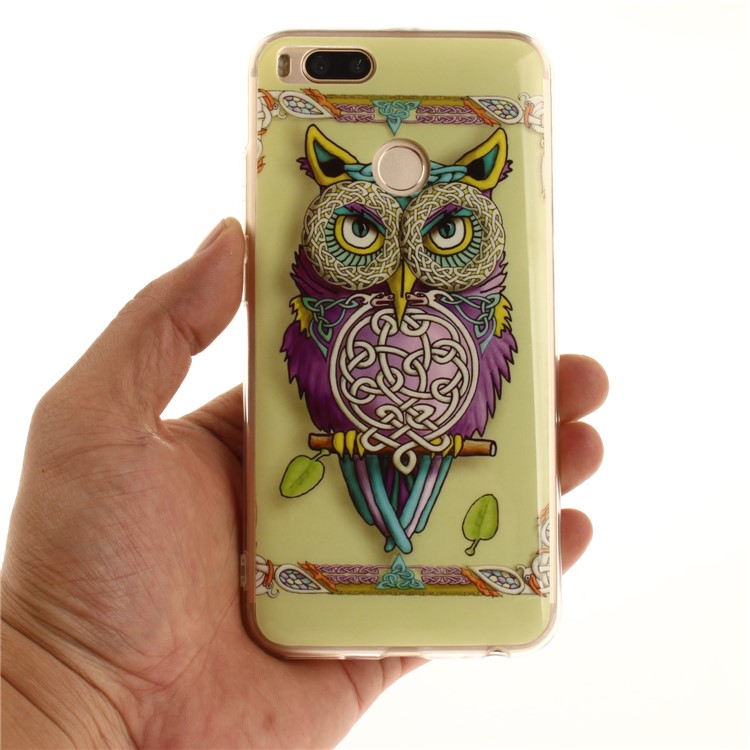 Pattern Printing IMD TPU Case for Xiaomi Mi A1 / 5X - Colorized Owl-5