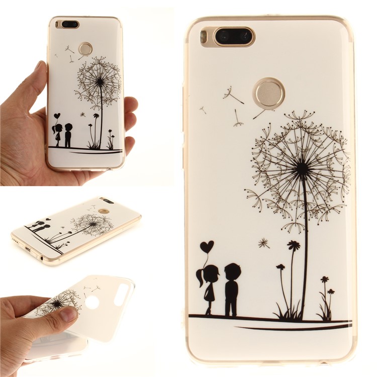 

Pattern Printing IMD TPU Cover Case for Xiaomi Mi A1 / 5X - Dandelion and Lovers