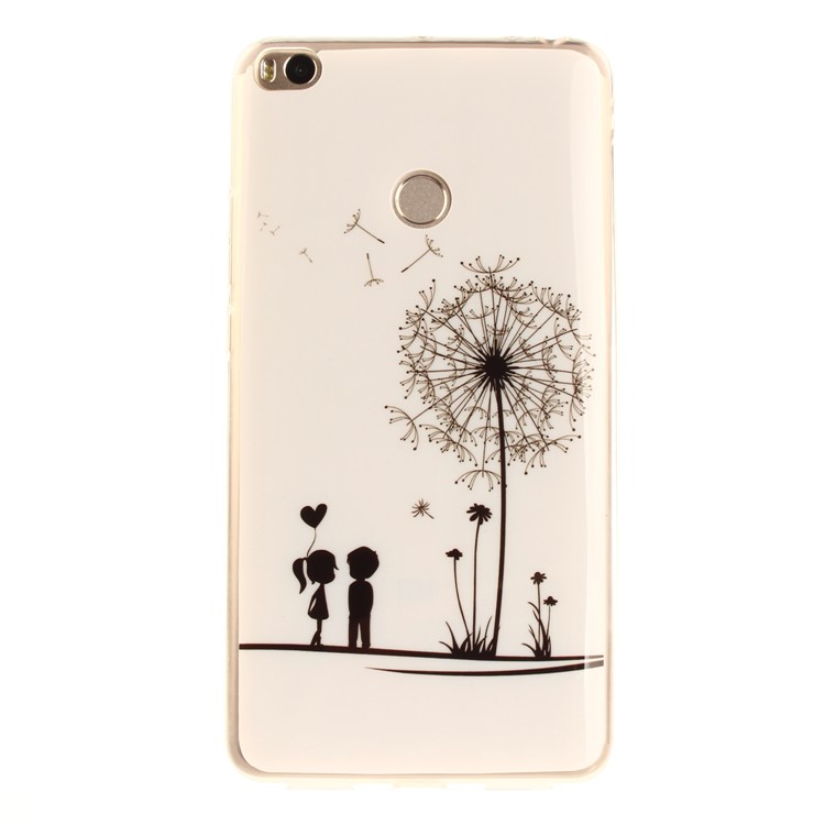 IMD Patterned Flexible TPU Back Case for Xiaomi Mi Max 2 - Lovers and Dandelion-2