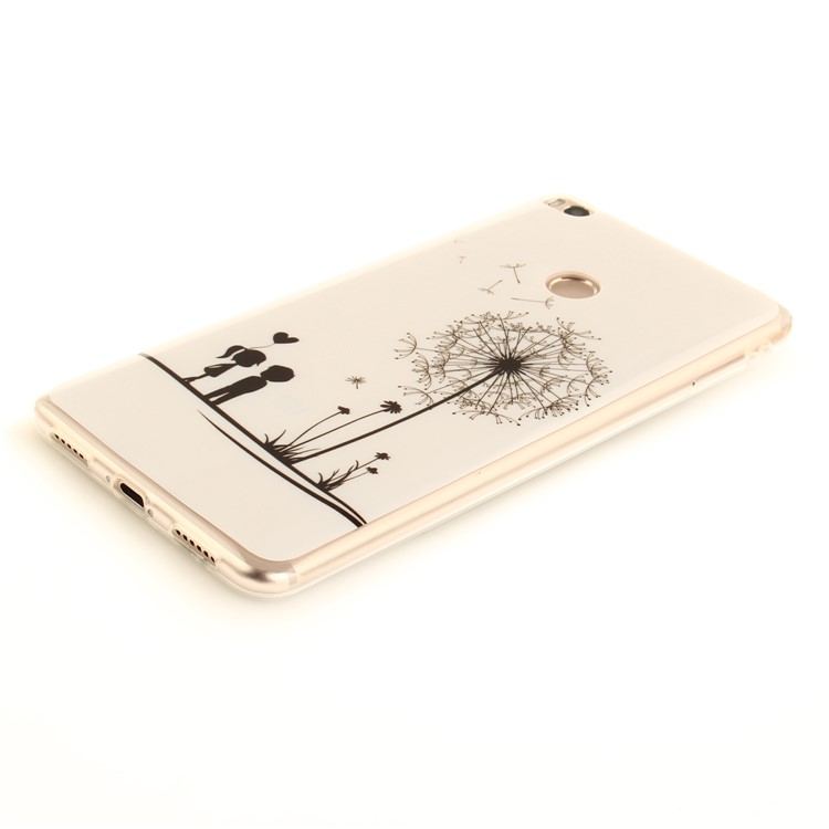 IMD Patterned Flexible TPU Back Case for Xiaomi Mi Max 2 - Lovers and Dandelion-3