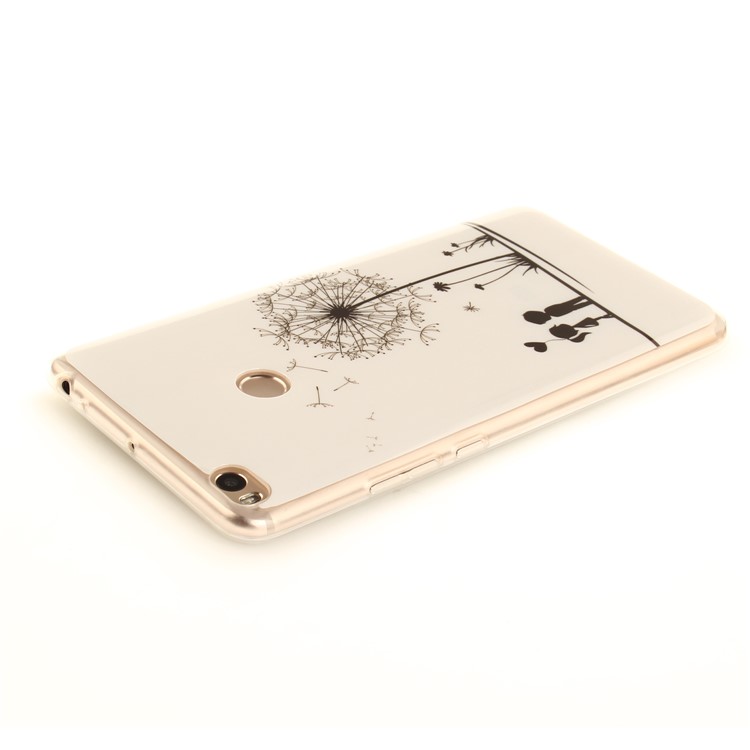 IMD Patterned Flexible TPU Back Case for Xiaomi Mi Max 2 - Lovers and Dandelion-4