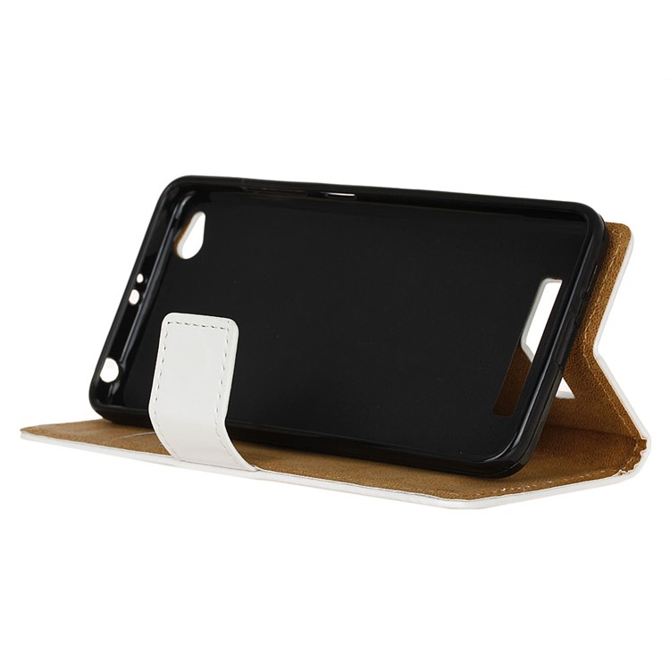 Patterned Leather Wallet Cell Phone Case with Stand for Xiaomi Redmi 5A - Seamless Circle Pattern-5