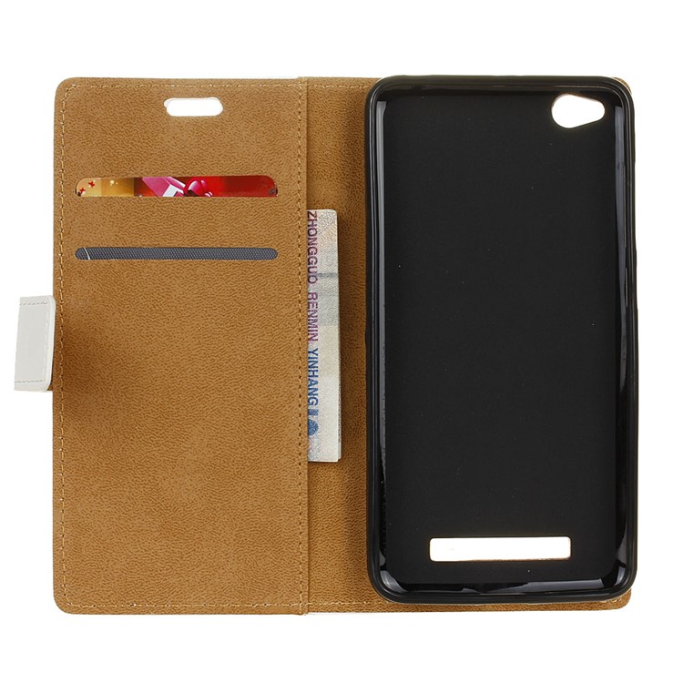 Patterned Leather Wallet Cell Phone Case with Stand for Xiaomi Redmi 5A - Seamless Circle Pattern-6