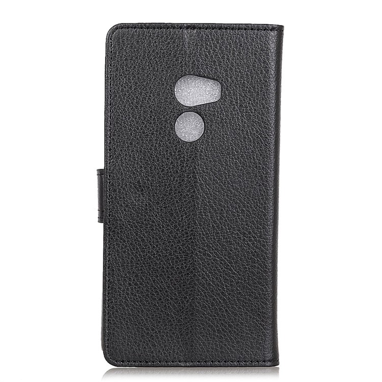 Litchi Texture Leather Wallet Mobile Case with Stand for Xiaomi Mi Mix 2 - Black-2