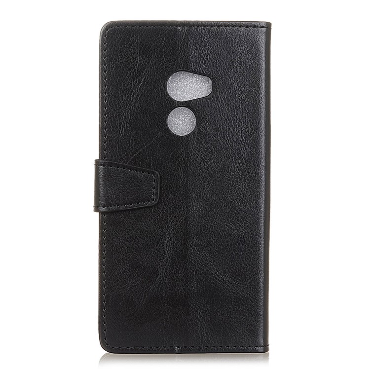 Crazy Horse Wallet Leather Stand Case for Xiaomi Mi Mix 2 - Black-2