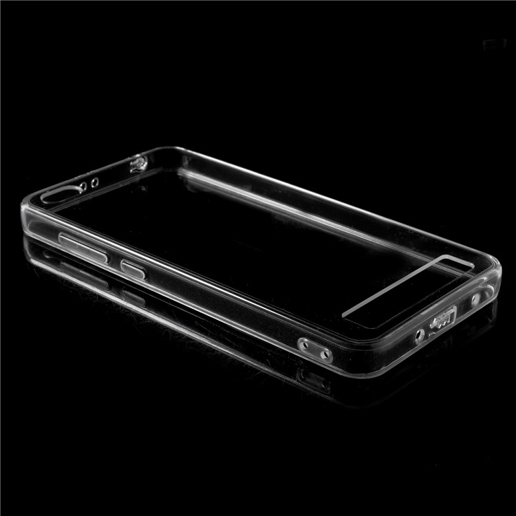 Crystal Clear Acrylic + Flexible TPU Combo Phone Shell for Xiaomi Redmi 5A - Transparent-2