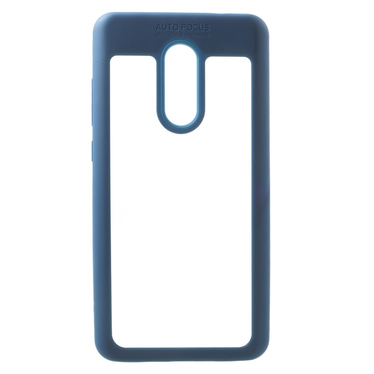 Silicone Edge + Crystal Acrylic Back Hybrid Protective Case for Xiaomi Redmi Note 4X - Blue