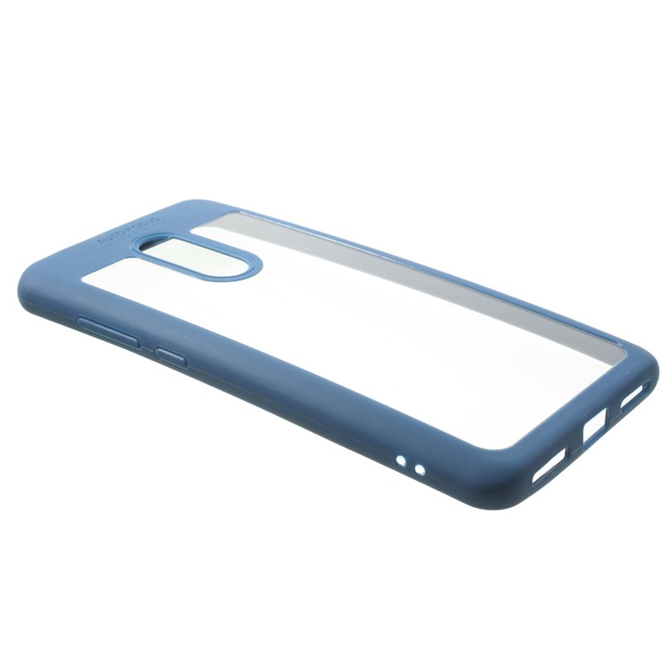 Silicone Edge + Crystal Acrylic Back Hybrid Protective Case for Xiaomi Redmi Note 4X - Blue