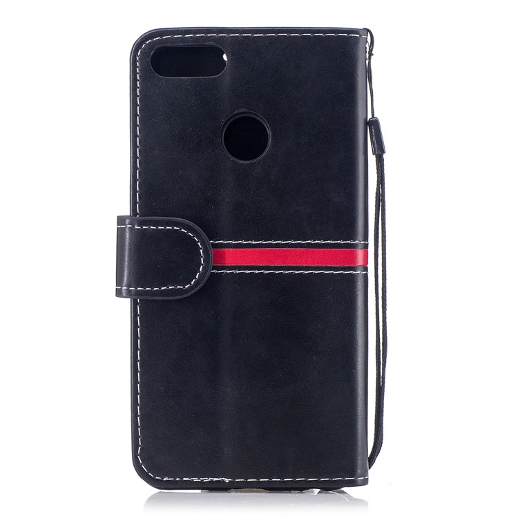 Graceful Series Stitching Leather Wallet Mobile Phone Case for Xiaomi Mi A1 / 5X - Black-2