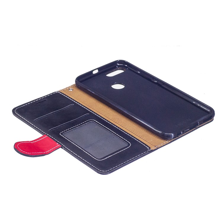 Graceful Series Stitching Leather Wallet Mobile Phone Case for Xiaomi Mi A1 / 5X - Black-7
