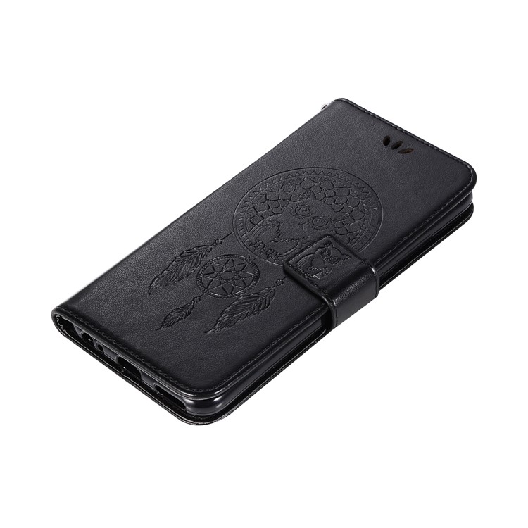 Imprint Tree Owl Magnetic Wallet PU Leather Stand Cover for Xiaomi Mi A1 / 5X - Black-7