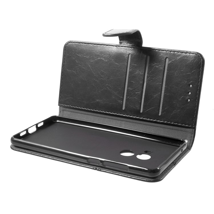 K'TRY Geometric Splicing Series Wallet Stand Leather Cell Phone Case for Xiaomi Mi Mix 2 - Black-7