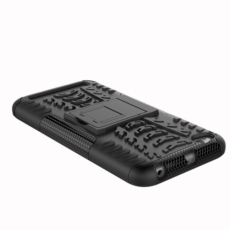 Tyre Pattern PC + TPU Hybrid Back Case with Kickstand for Xiaomi Redmi 5A - Black-6