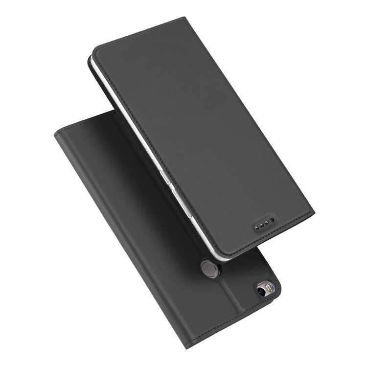 DUX DUCIS Skin Pro Series Card Holder Leather Flip Phone Case for Xiaomi Mi Max 2 - Black-1