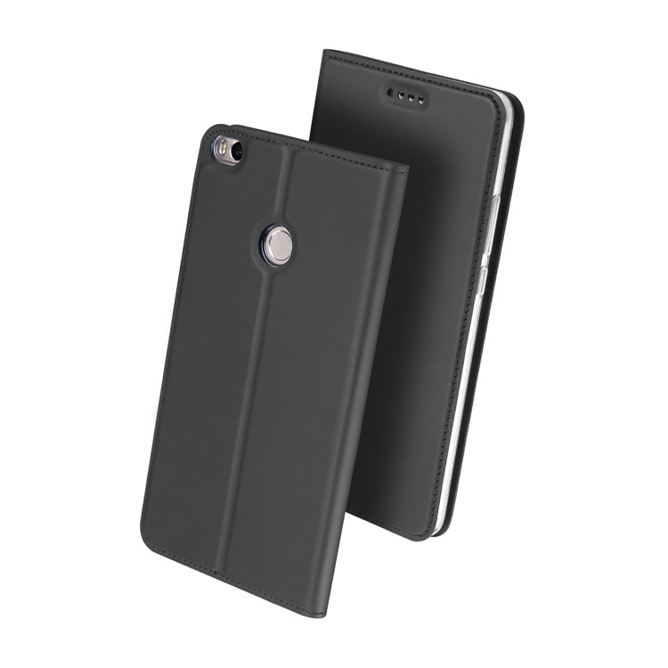 DUX DUCIS Skin Pro Series Card Holder Leather Flip Phone Case for Xiaomi Mi Max 2 - Black-2