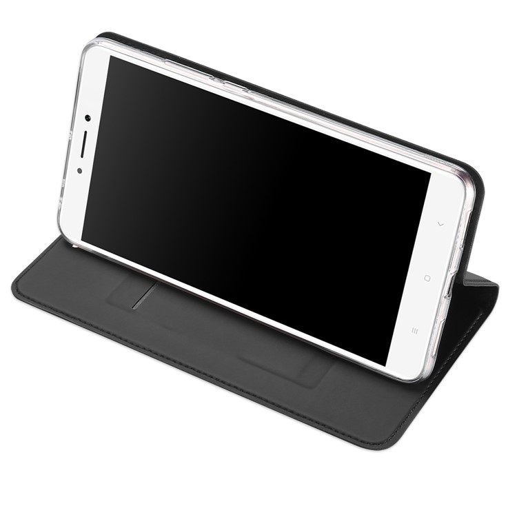 DUX DUCIS Skin Pro Series Card Holder Leather Flip Phone Case for Xiaomi Mi Max 2 - Black-5