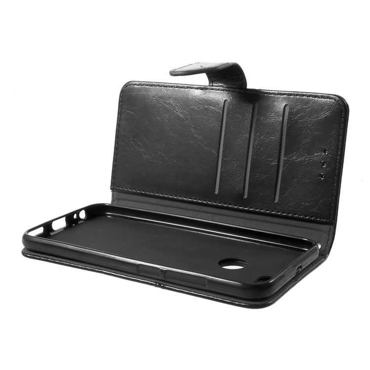 K'TRY Geometric Splicing Series Wallet Stand Leather Case for Xiaomi Mi A1 / 5X - Black-7