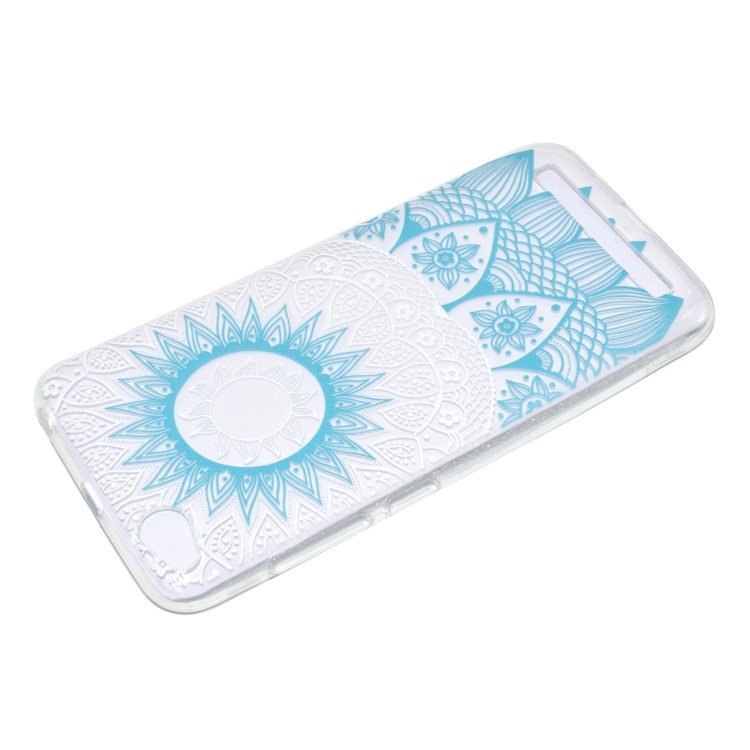Ultra-thin Patterned Soft TPU Back Phone Protection Case for Xiaomi Redmi 5A - Blue Mandala-4