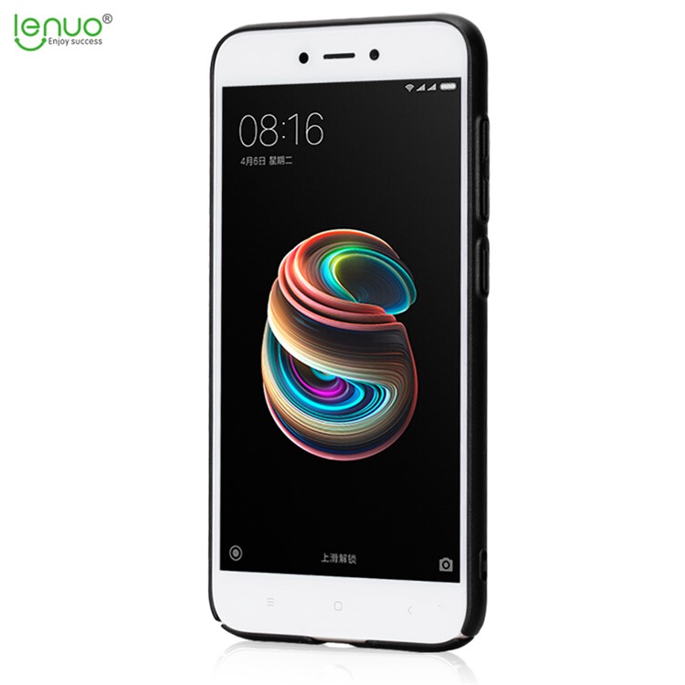 LENUO Leshield Series for Xiaomi Redmi 5A Silky Touch PC Hard Back Case - Black-4