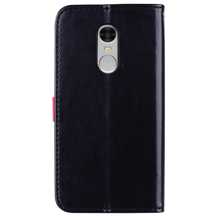 Flash Powder Pretty Girl's Back Leather Wallet Case for Xiaomi Redmi Note 4X / Note 4 - Black-2