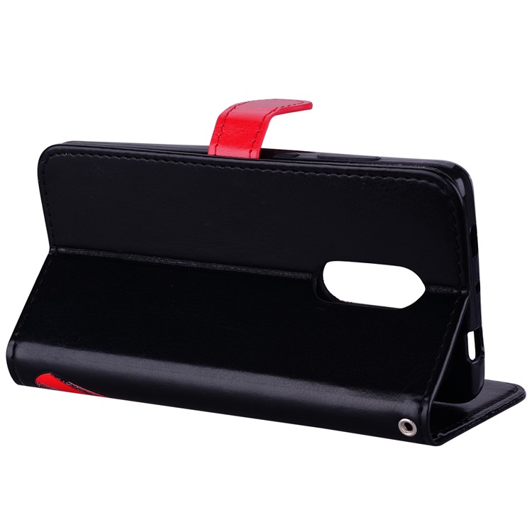 Flash Powder Pretty Girl's Back Leather Wallet Case for Xiaomi Redmi Note 4X / Note 4 - Black-4