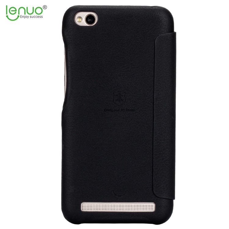 LENUO Ledream Series Leather Case with Card Slot for Xiaomi Redmi 5A - Black-4