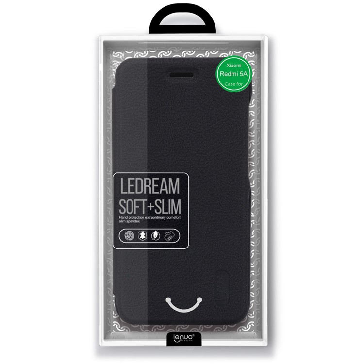 LENUO Ledream Series Leather Case with Card Slot for Xiaomi Redmi 5A - Black-6