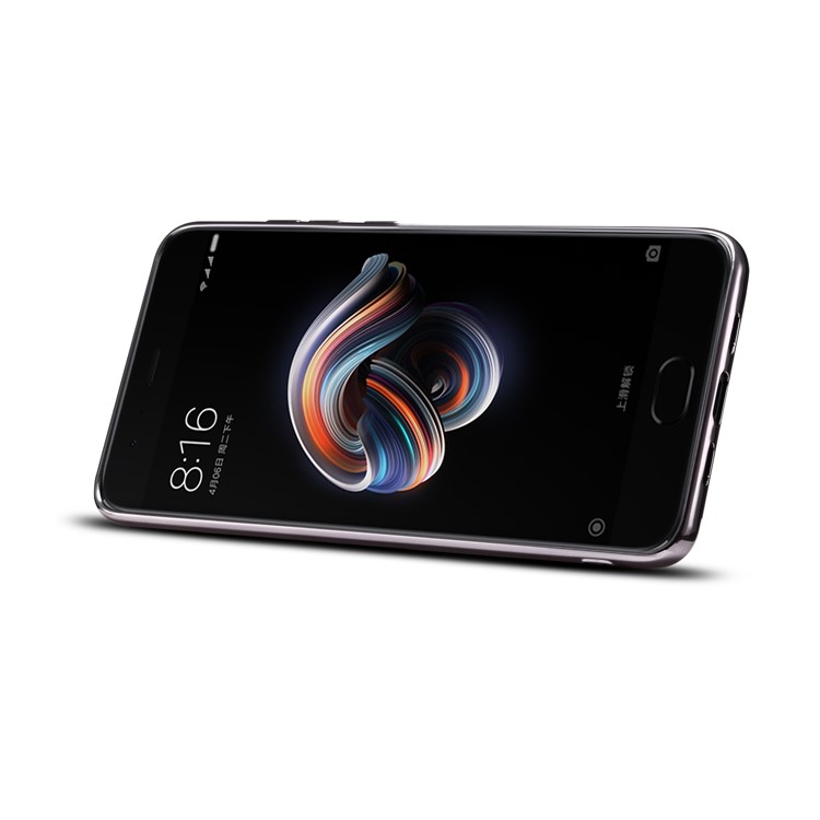 Leather Coated Plated TPU Mobile Case with Card Slot Kickstand for Xiaomi Mi Note 3 - Black-6