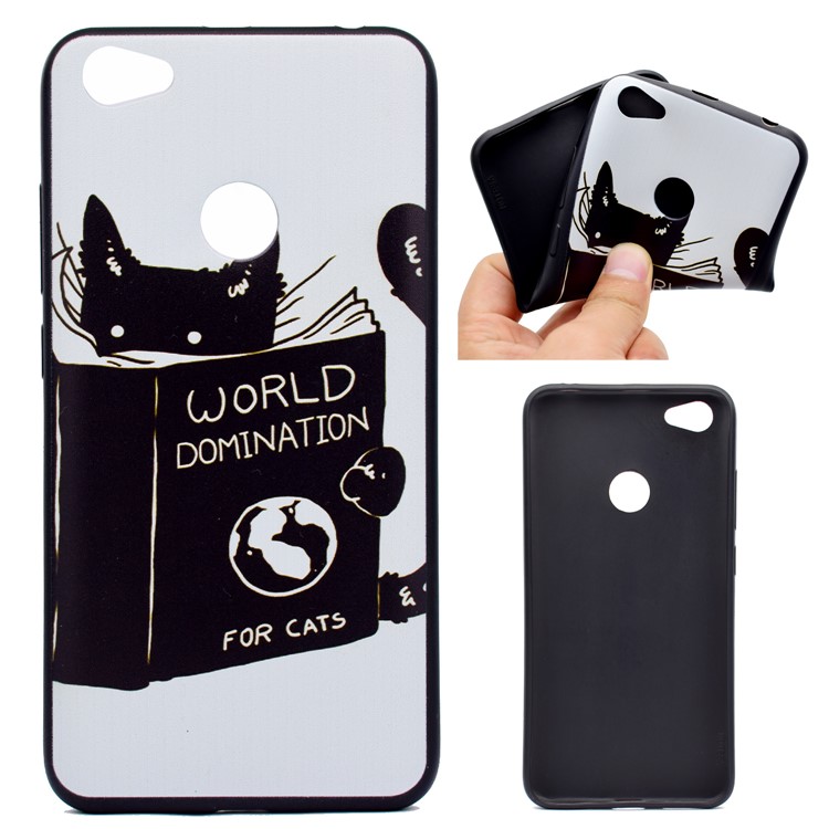 Pattern Printing TPU Case for Xiaomi Redmi Note 5A Prime / Redmi Y1 - World Domination for Cats-1