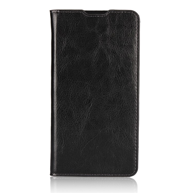 Crazy Horse Texture Genuine Leather Wallet Case for Xiaomi Mi Mix 2 - Black-2