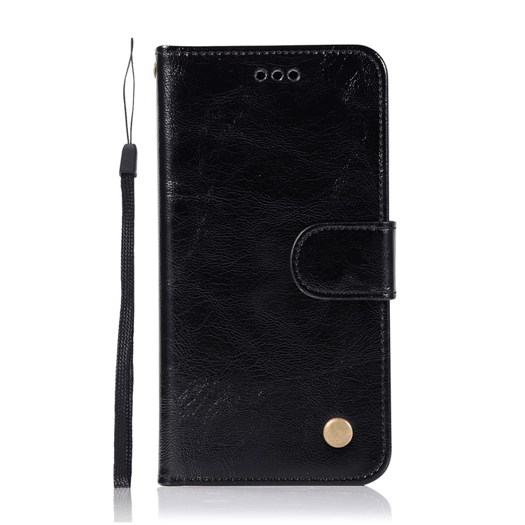 Vintage PU Leather Wallet Stand Case for Xiaomi Redmi 4X - Black-2