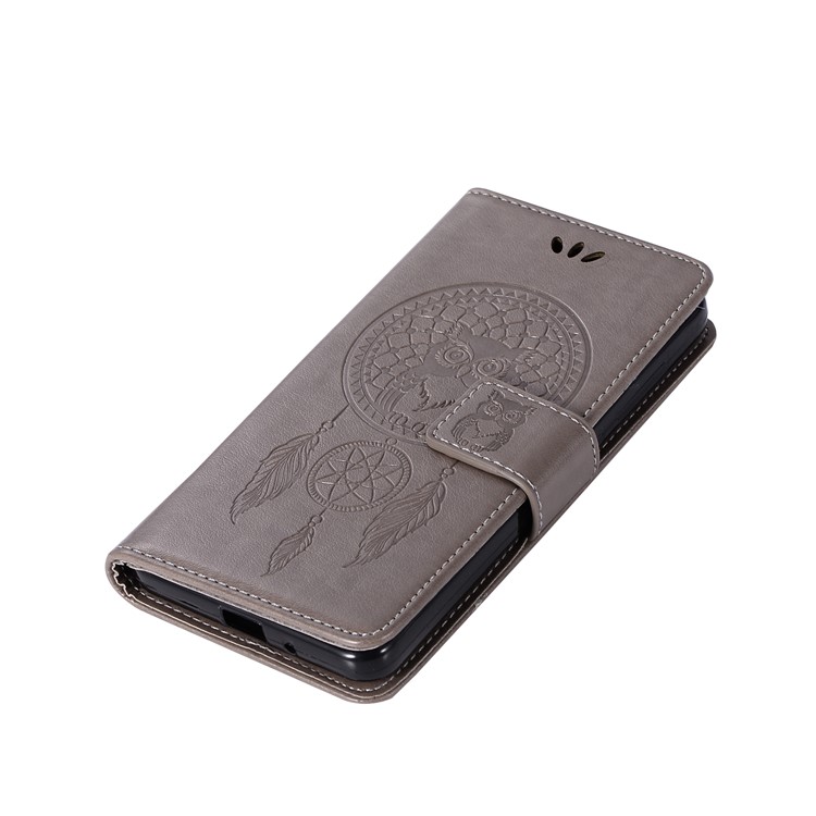 Imprima La Caja Magnética Del Cuero De La PU De La Carpeta Magnética Del Búho Del Colector Para El Xiaomi Redmi 4a - Gris-7