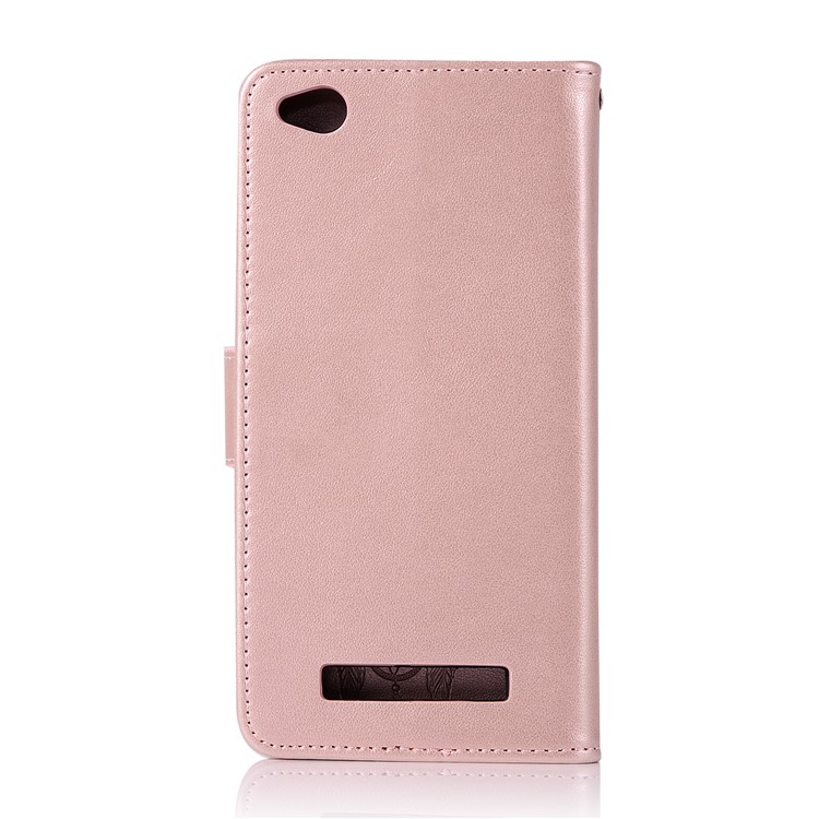 Impresión Sueño Colector Búho Billetera Magnética PU Soporte De Cuero Shell Para Xiaomi Redmi 4a - Oro Rosa-3