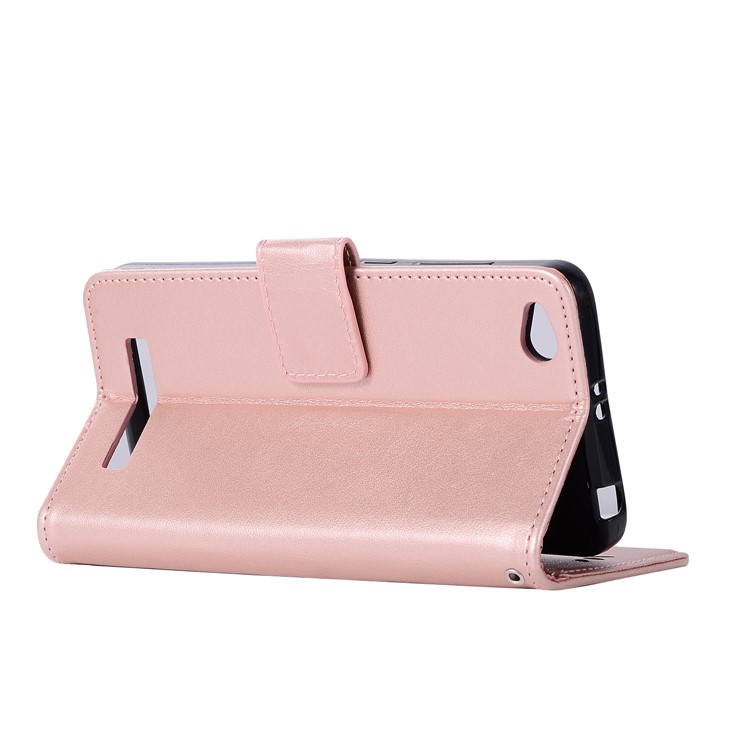 Impresión Sueño Colector Búho Billetera Magnética PU Soporte De Cuero Shell Para Xiaomi Redmi 4a - Oro Rosa-6