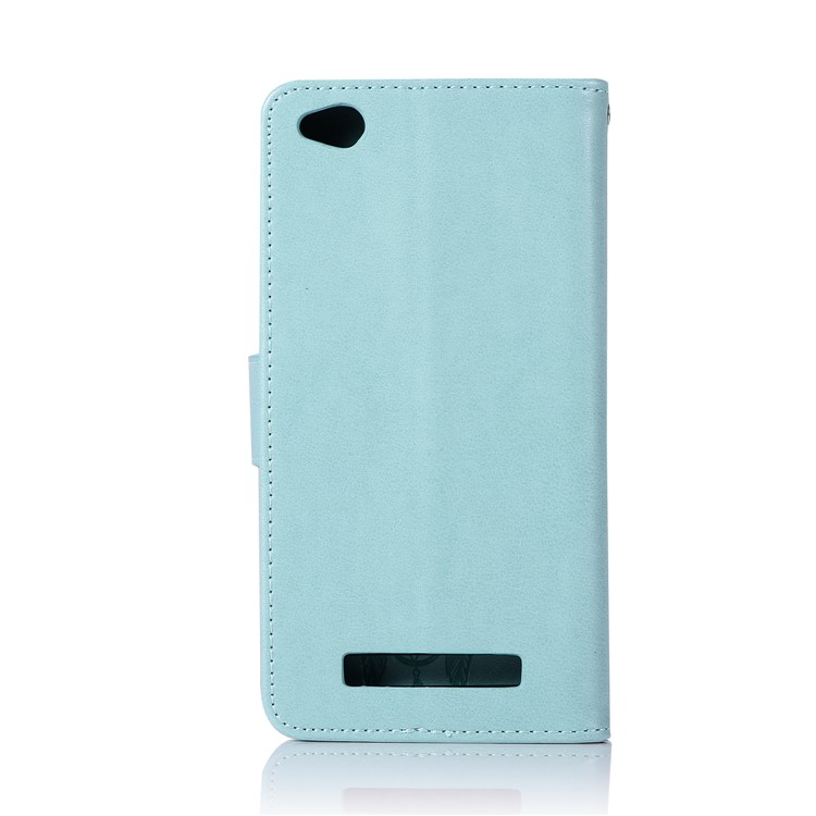 Impresión De Sueño Colector Búho Billetera Magnética PU Soporte De Cuero Cubierta Del Teléfono Móvil Para Xiaomi Redmi 4a - Cian-3