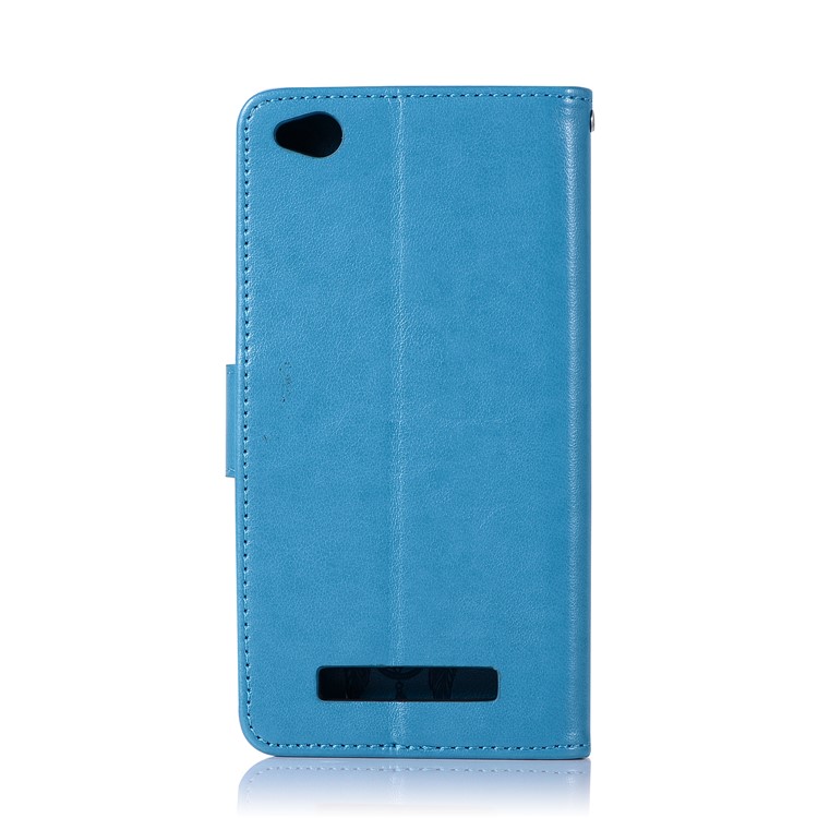Impresión Sueño Colector Búho Billetera Magnética PU Soporte De Cuero Cubierta Del Teléfono Celular Para Xiaomi Redmi 4a - Azul-3
