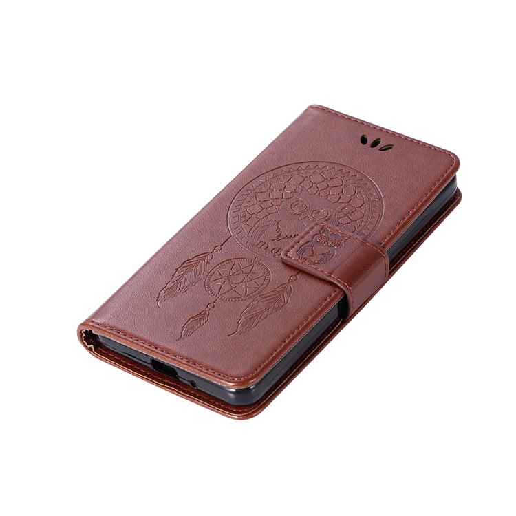 Impresión Sueño Colector Búho Cartera Magnética PU Soporte De Cuero Del Teléfono Celular Para Xiaomi Redmi 4a - Marrón-7