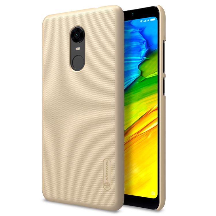 NILLKIN Super Frosted Shield Hard Cell Phone Case for Xiaomi Redmi Note 5 (12MP Rear Camera) / Redmi 5 Plus (China) - Gold-TVC-Mall.com