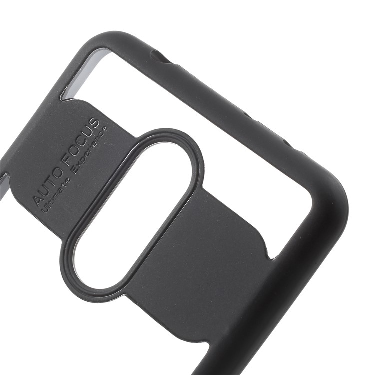 TPU Frame + Transparent Acrylic Back Hybrid Case for Xiaomi Redmi 5 - Black-4