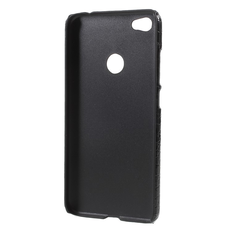 Leather Coated Plastic Phone Case for Xiaomi Redmi Note 5A Prime / Redmi Y1 (India) - Black Crocodile Texture-3