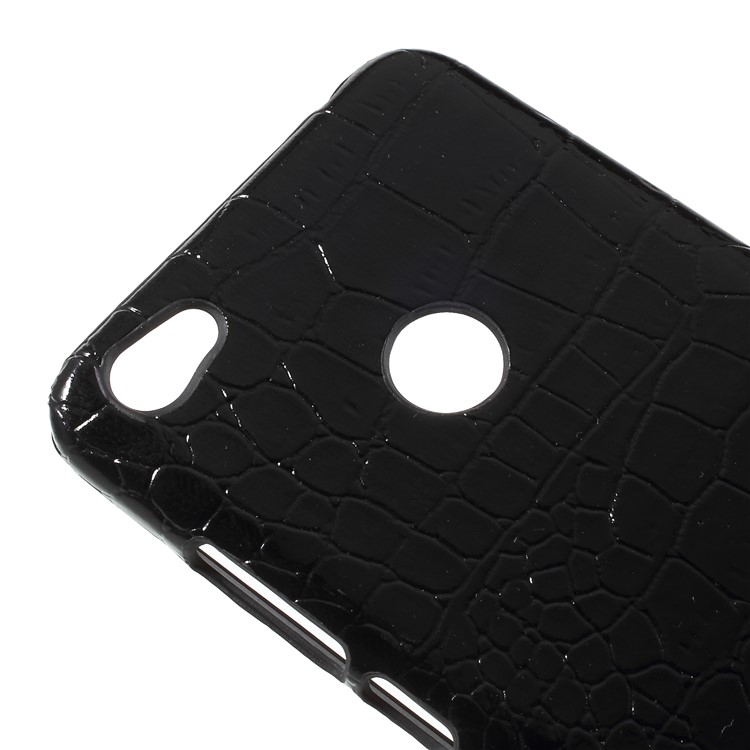 Leather Coated Plastic Phone Case for Xiaomi Redmi Note 5A Prime / Redmi Y1 (India) - Black Crocodile Texture-4
