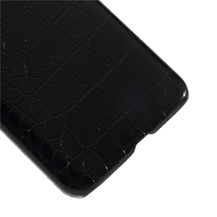 Leather Coated Plastic Phone Case for Xiaomi Redmi Note 5A Prime / Redmi Y1 (India) - Black Crocodile Texture-5