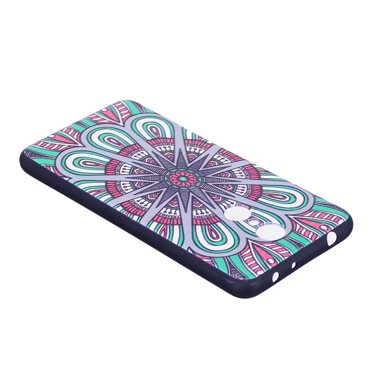 Soft Embossed Pattern Printing TPU Protective Case for Xiaomi Redmi 5 - Ancient Pattern-4